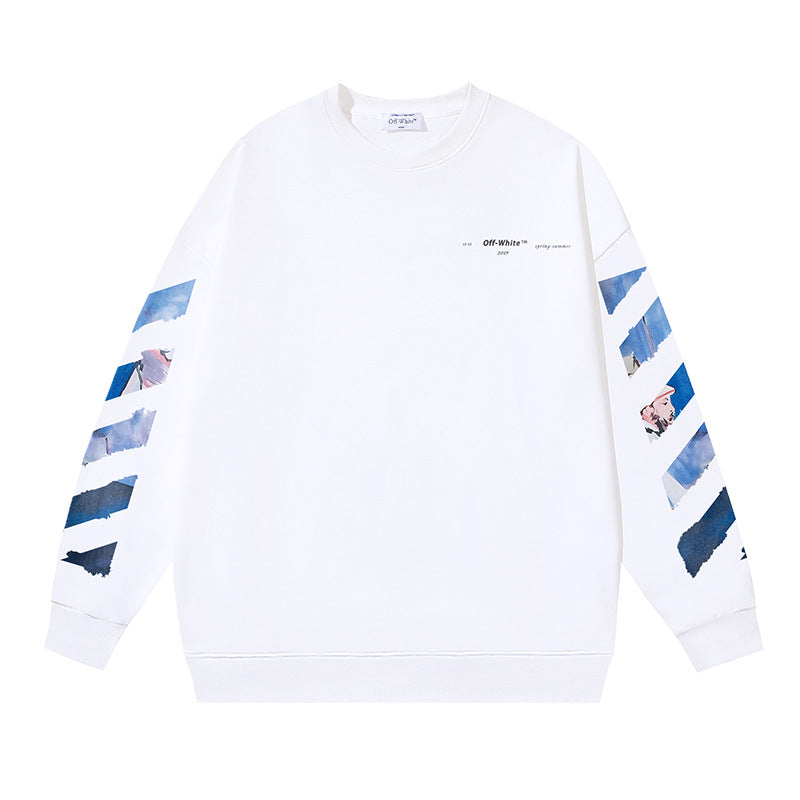 Off White Logo Cotton Sweatshirts