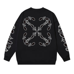 Off White Logo Cotton Sweatshirts