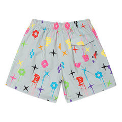 Purple Brand monogram-print Shorts