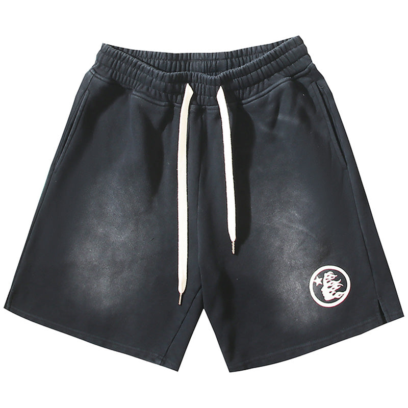 Hellstar Washed and distressed casual Shorts