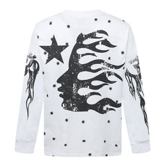 Hellstar Studios All Over Stars Long Sleeve Tee