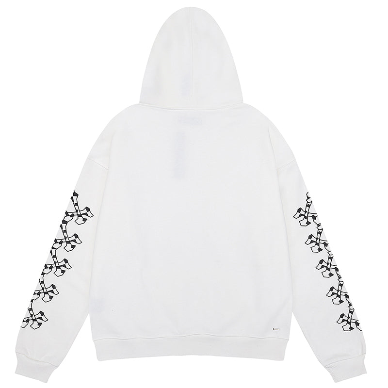 AMIRI Checkered Bones Cotton Hoodies