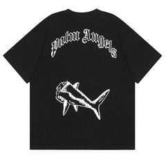 Palm Angels Shark Print T-Shirts