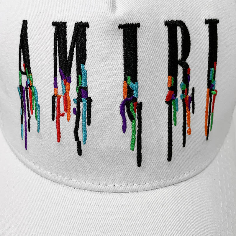 AMIRI color splash paint new color cap sun hat