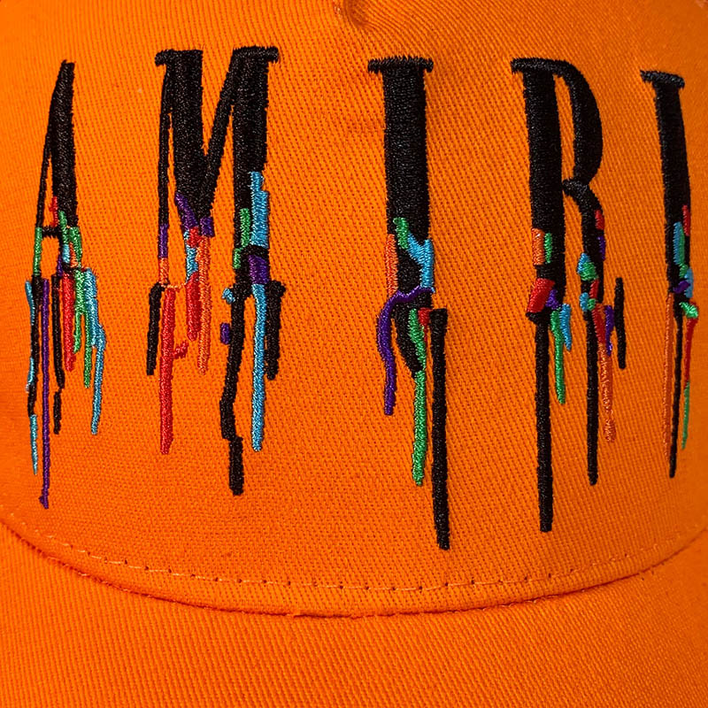 AMIRI color splash paint new color cap sun hat