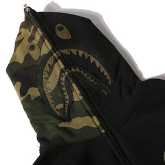 BAPE Camo Shark Zipper Hoodie