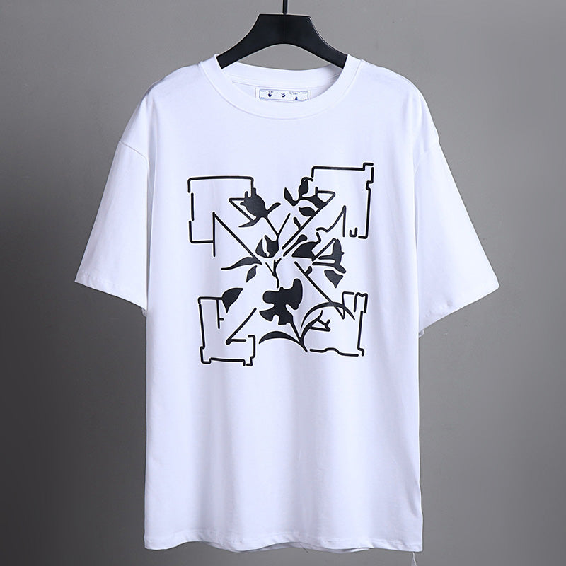 OFF-WHITE Flower series pattern arrow T-Shirts