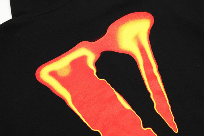 Vlone Halloween limited flame devil Hoodies