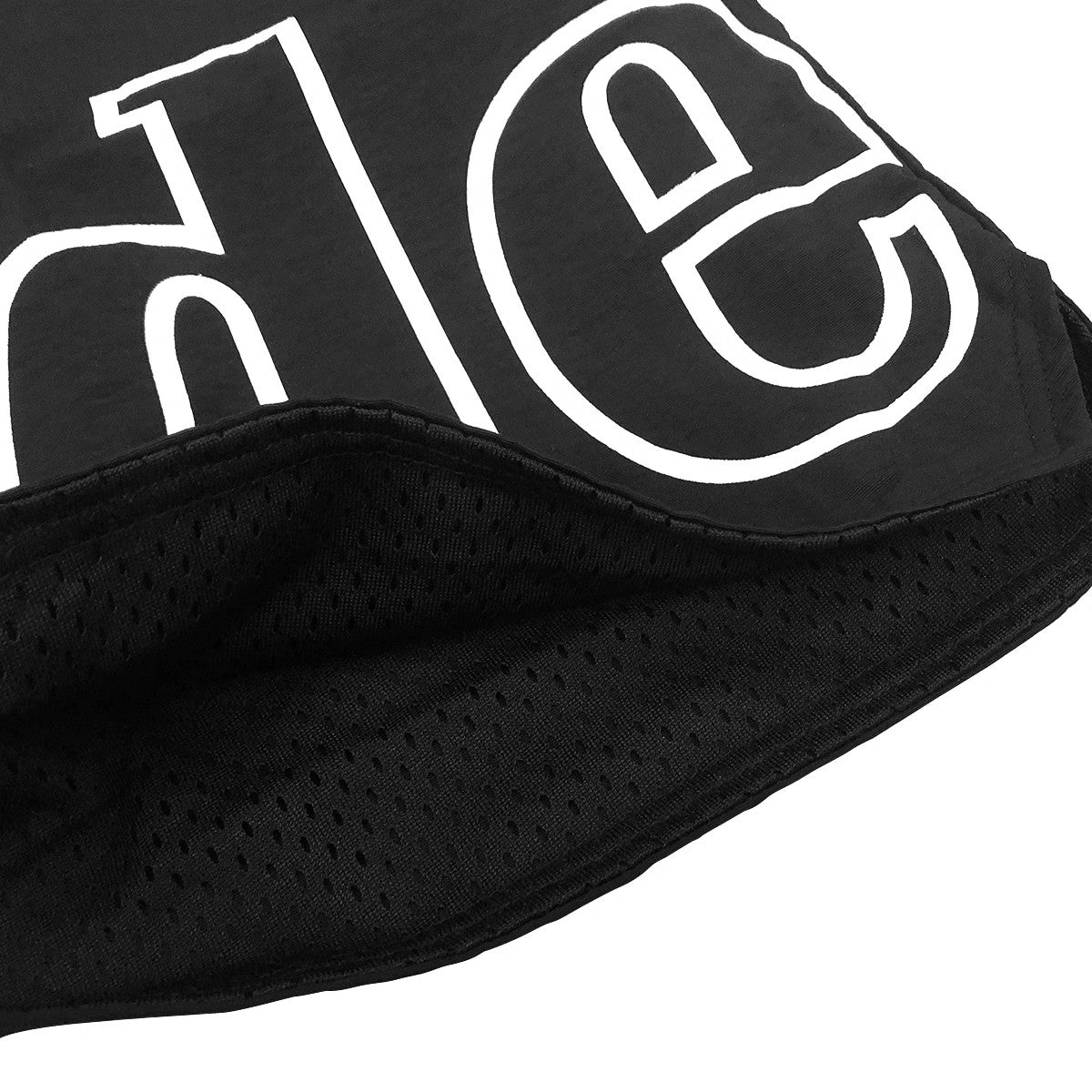 RHUDE 3M Reflective Letters Mesh Drawstring Shorts