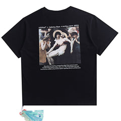 OFF-WHITE Oil Painting Series Patterns T-Shirts