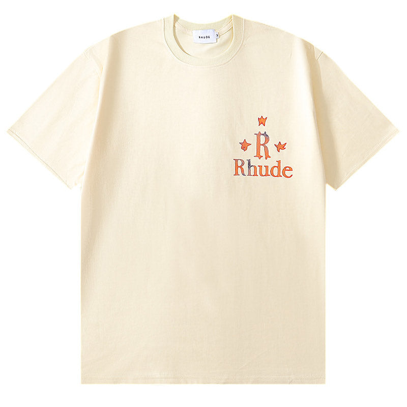 RHUDE star print high street hip hop T-Shirts