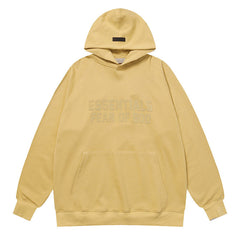 Fear Of God flocked lettering hoodies