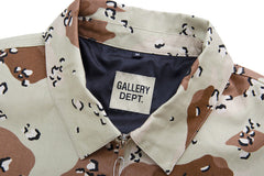 Gallery Dept. letter print camouflage coach Jacket