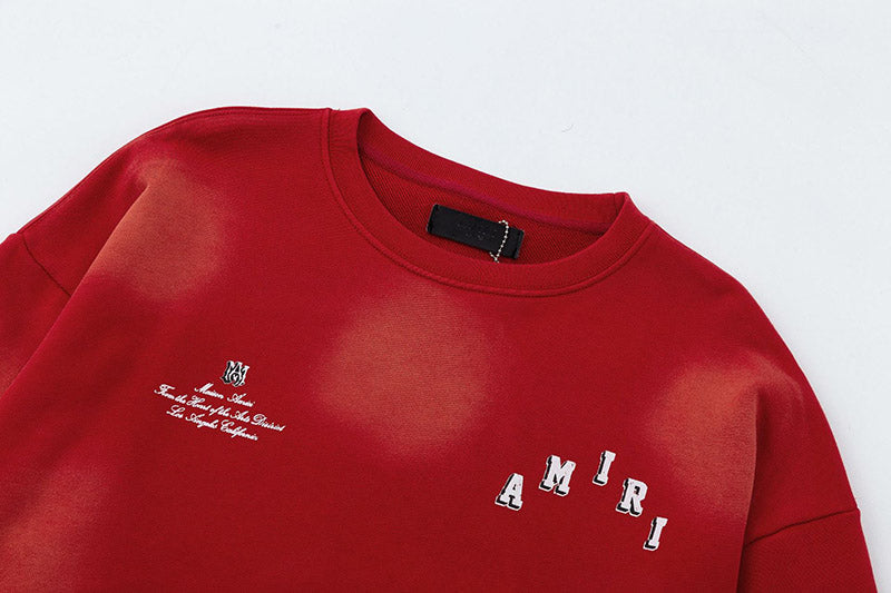 AMIRI Logo-Print Distressed Cotton-Jersey Sweatshirts