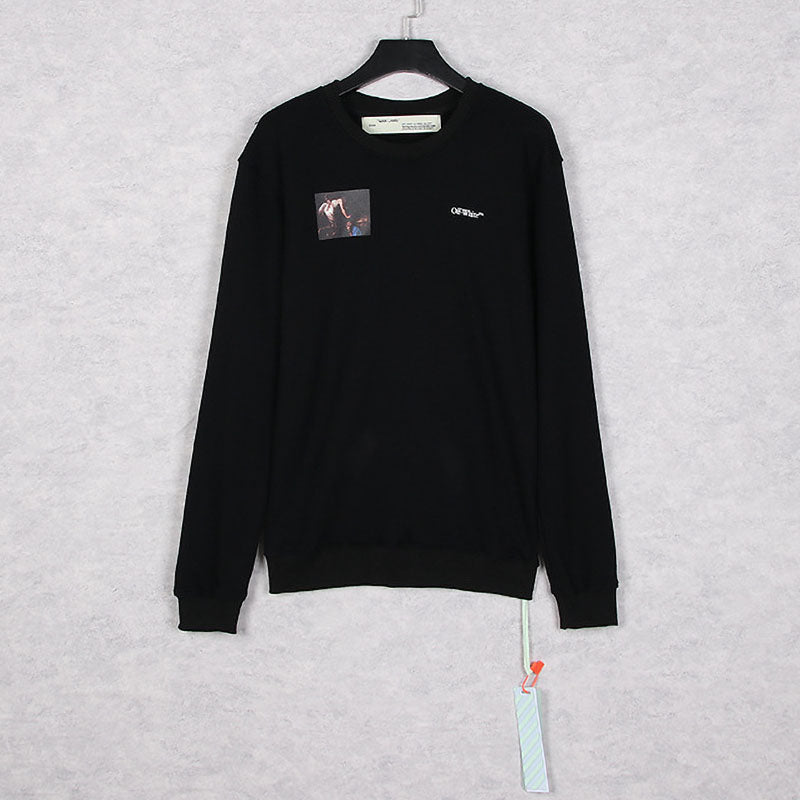 OFF WHITE Oil painting series arrow pattern Sweatshirts