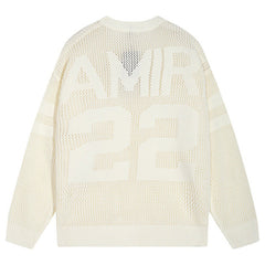 AMIRI 22 Crew Open Stitch Sweaters