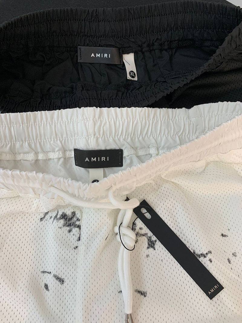 Amiri Letter burst cracked mesh breathable suit