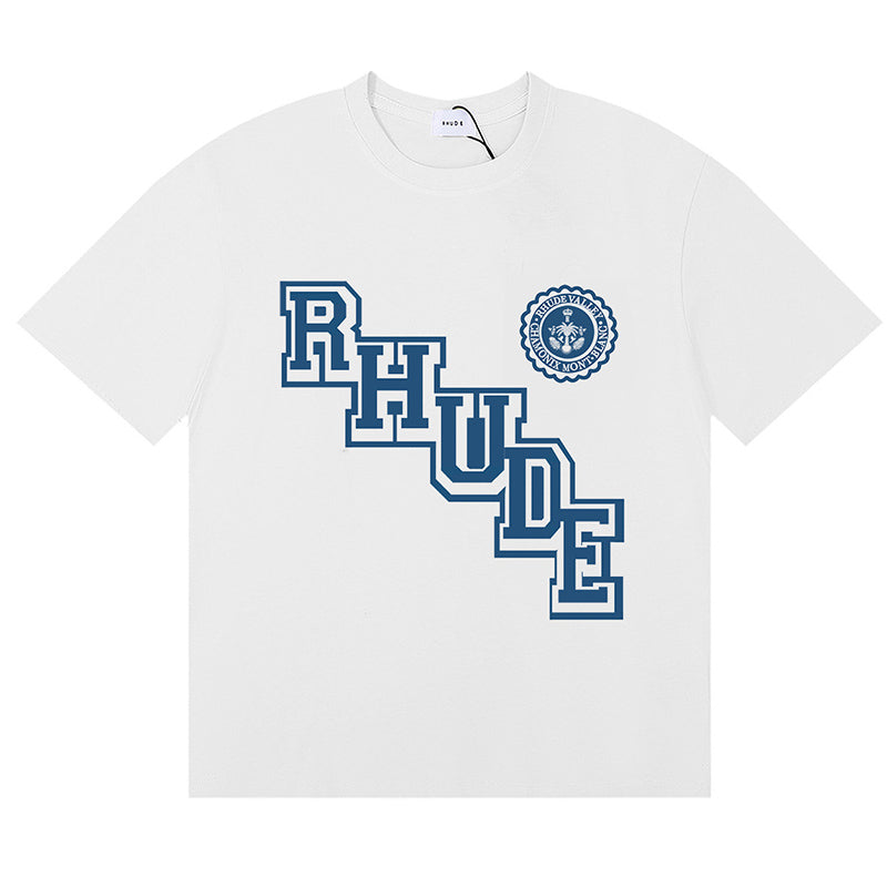 RHUDE Logo-Print Cotton T-Shirts