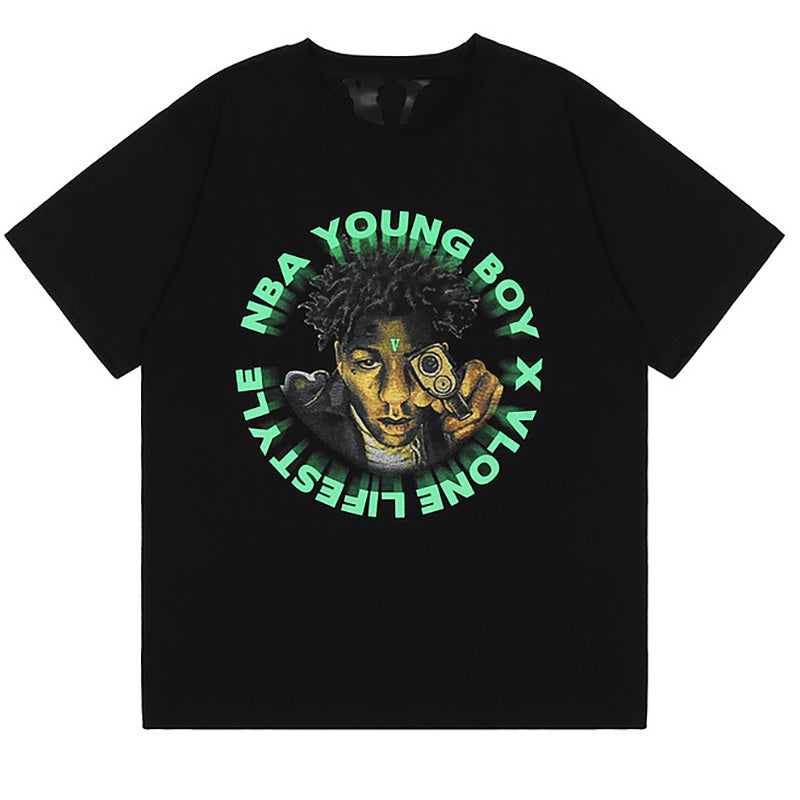 YoungBoy NBA x Vlone Cross Roads Tee