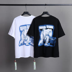 OFF-WHITE  Ice Man Graphic Print T-Shirts