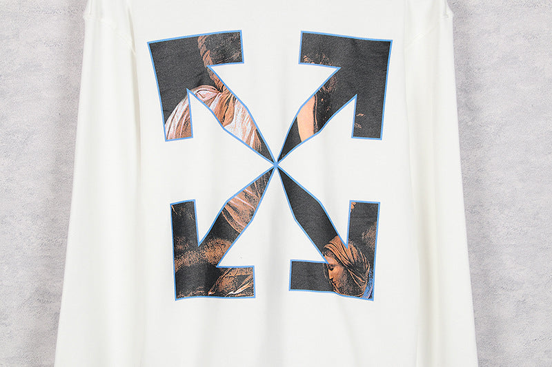 OFF WHITE Oil painting series arrow pattern Sweatshirts