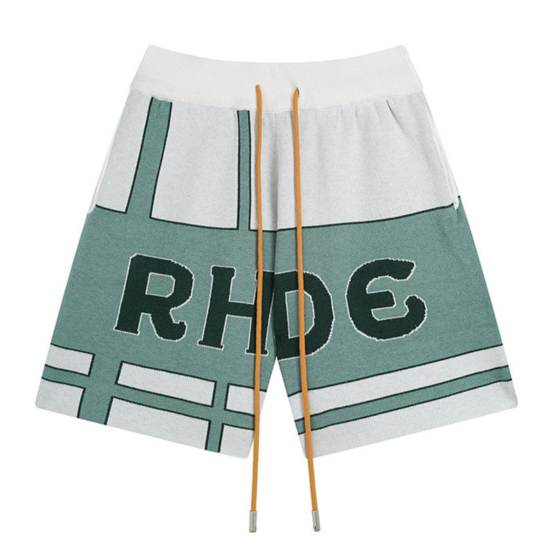 RHUDE knitted casual letter shorts