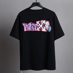 OFF-WHITE Cartoon letters pattern T-Shirts