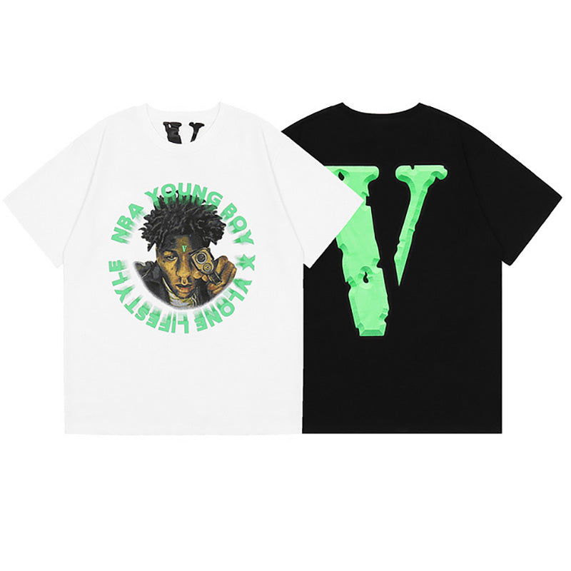 YoungBoy NBA x Vlone Cross Roads Tee