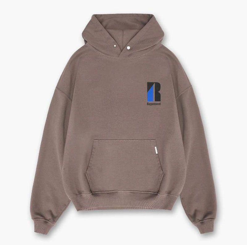 REPRESENT Minimalist letter print hoodies