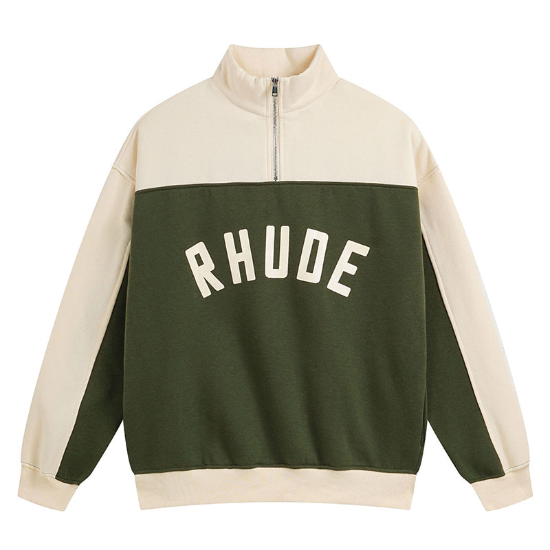 RHUDE Contrast Varsity cotton sweatshirt