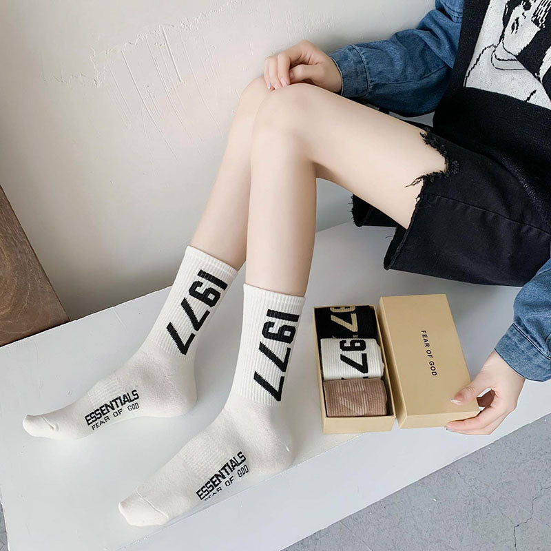 Fear Of God 1977 Vintage Alphabet Socks 3 Pairs