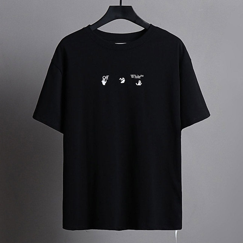 OFF WHITE Blue arrow pattern T-Shirts