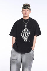 Gallery Dept .Skeleton Hand Bone Short Sleeve T-Shirt