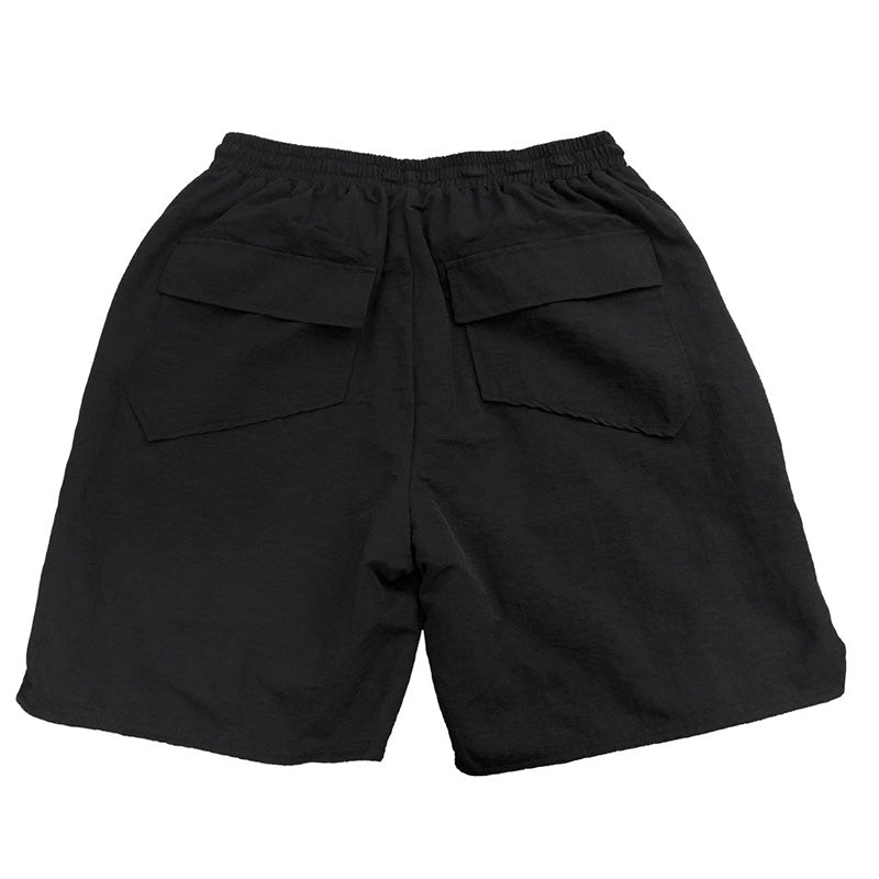 RHUDE 3M Reflective Letters Mesh Drawstring Shorts