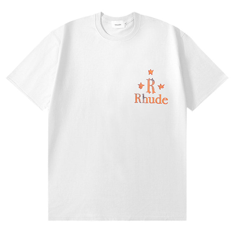 RHUDE star print high street hip hop T-Shirts