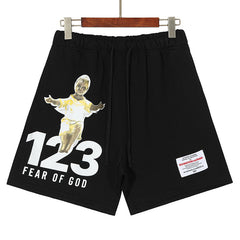 Fear Of God X RRR123 Little Boy Print Shorts