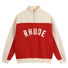 RHUDE Contrast Varsity cotton sweatshirt