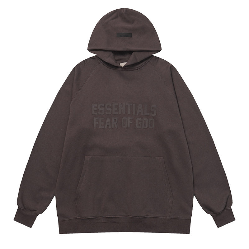 Fear Of God flocked lettering hoodies