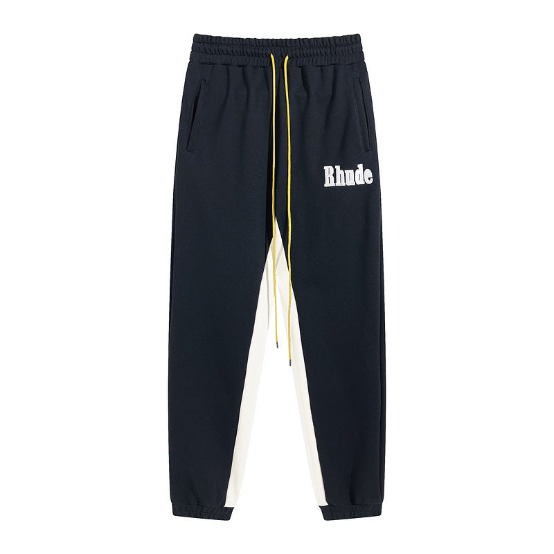 RHUDE Retro Colorblock Simple Straight Casual Pants