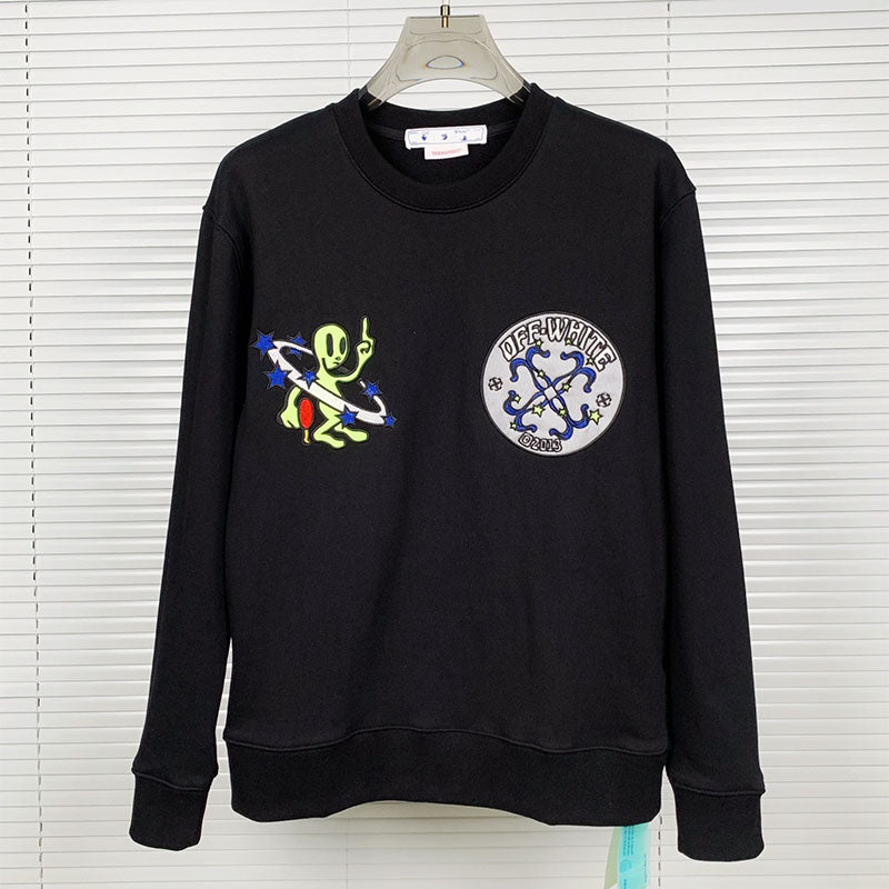 OFF WHITE alien pattern arrow Sweatshirts