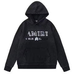 AMIRI Logo-Appliquéd Distressed Cotton-Jersey Hoodies