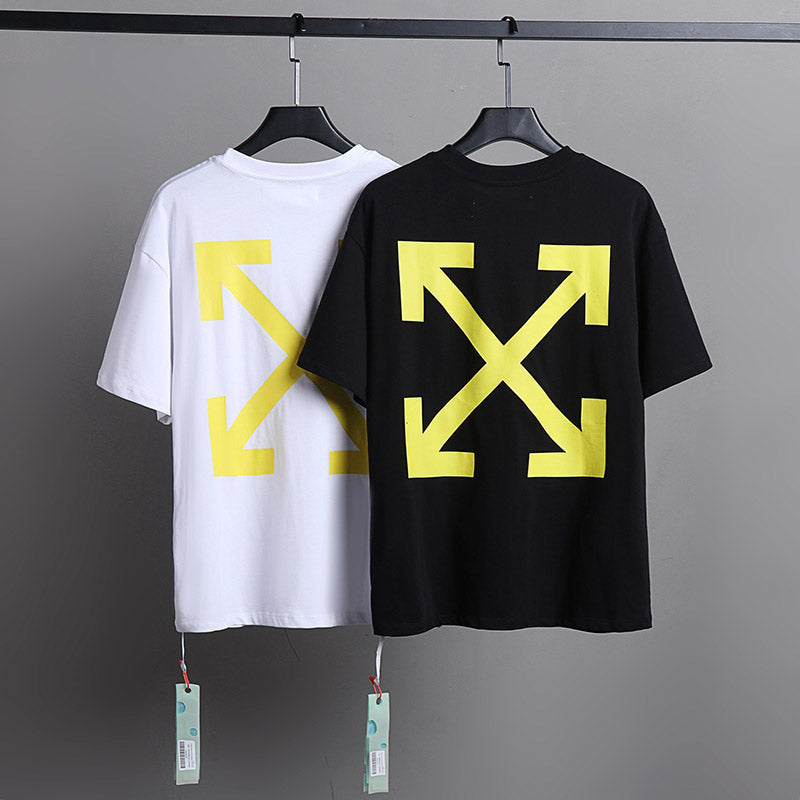 OFF WHITE Oil painting series arrow pattern T-Shirts