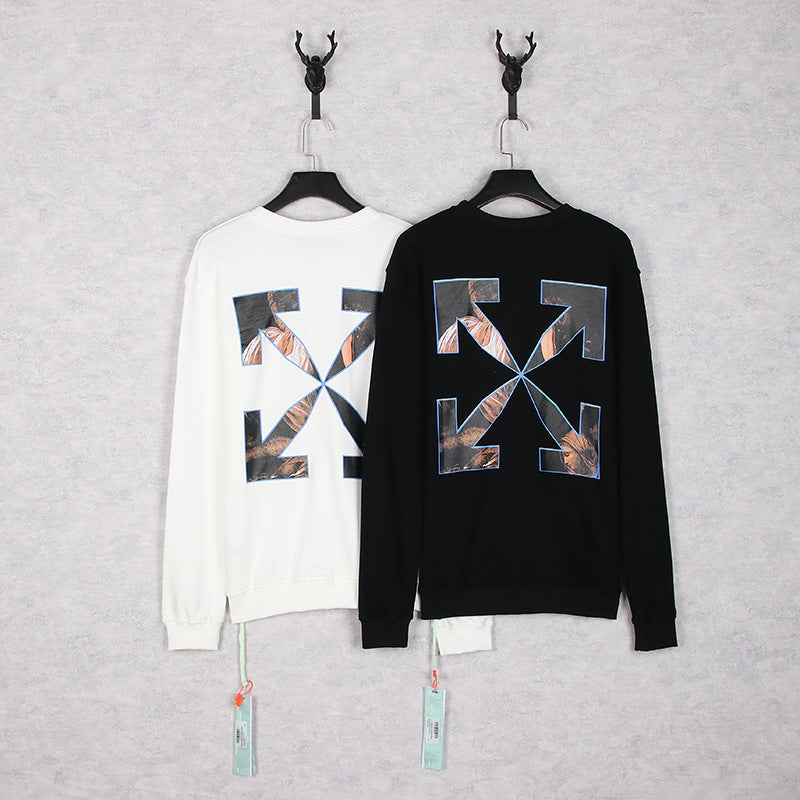 OFF WHITE Oil painting series arrow pattern Sweatshirts