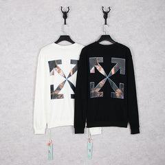 OFF WHITE Oil painting series arrow pattern Sweatshirts