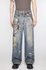 AC style high waist straight wide leg Jeans