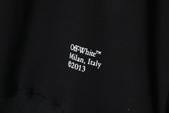 OFF WHITE Caravaggio black and white oil painting arrow Sweatshirts