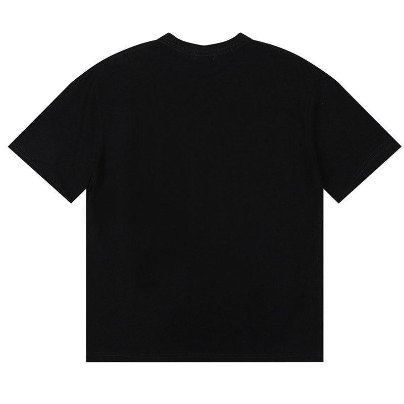 RHUDE Black dove lettering print T-Shirts