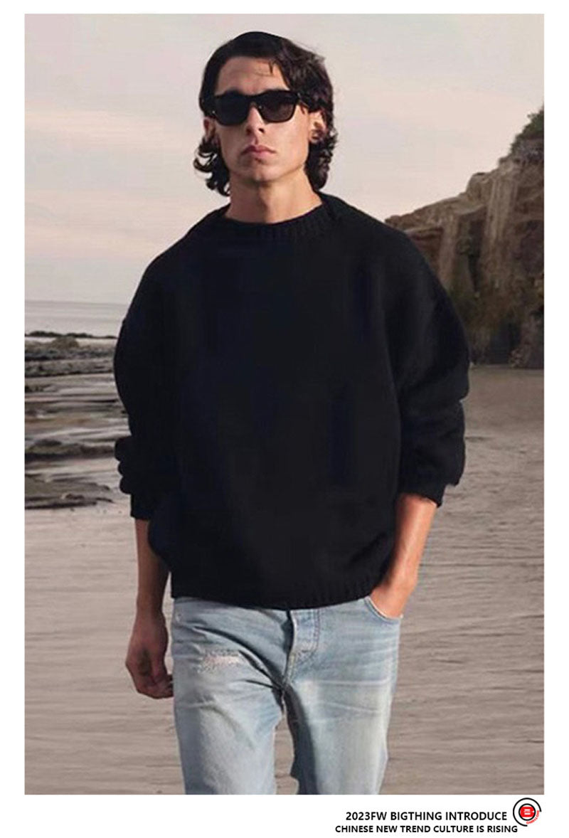 Fear of god Solid color fish mouth round neck Sweaters