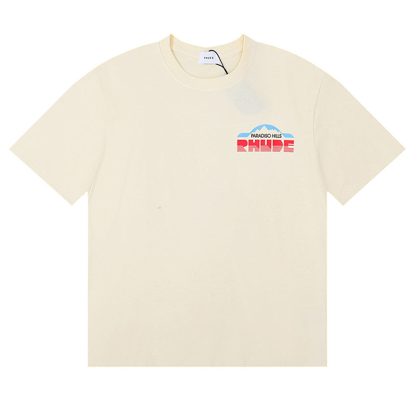 RHUDE Black dove lettering print T-Shirts