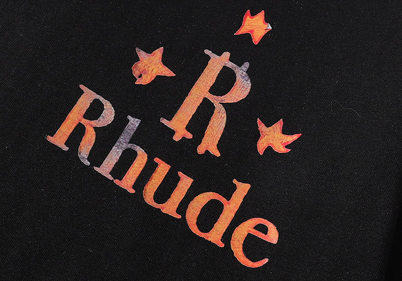 RHUDE star print high street hip hop T-Shirts